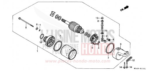 MOTORINO DI AVVIAMENTO (CB450SJ) CB450SJ di 1988